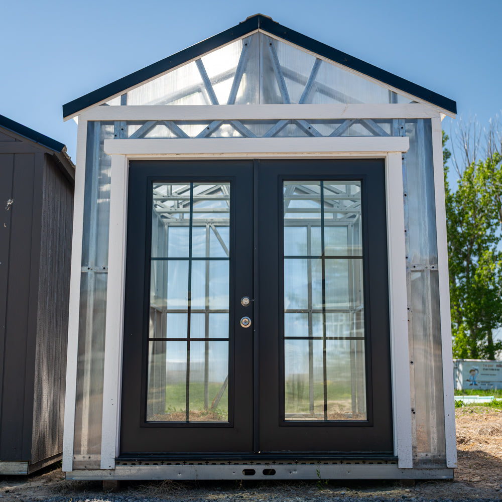 8x14 Metal Green House